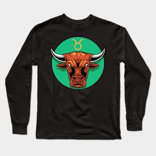 Zodiac - Star Sign - Taurus - pos Long Sleeve T-Shirt